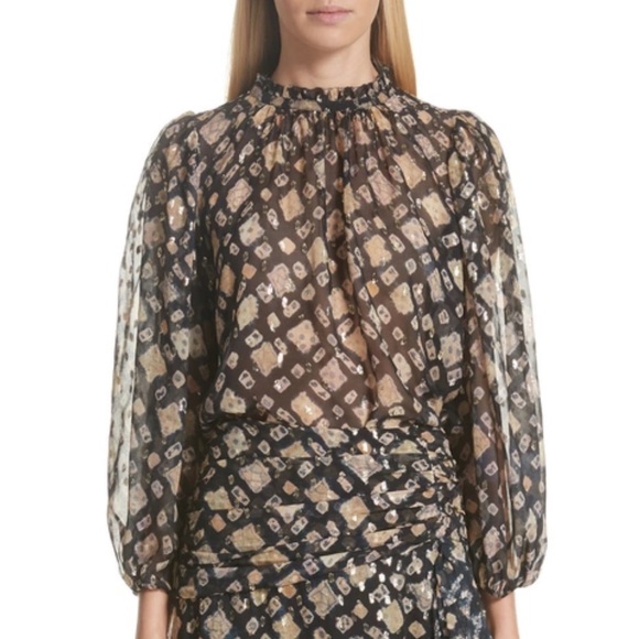 Ulla Johnson Tops - Ulla Johnson Sandrine Blouse Midnight Size 10